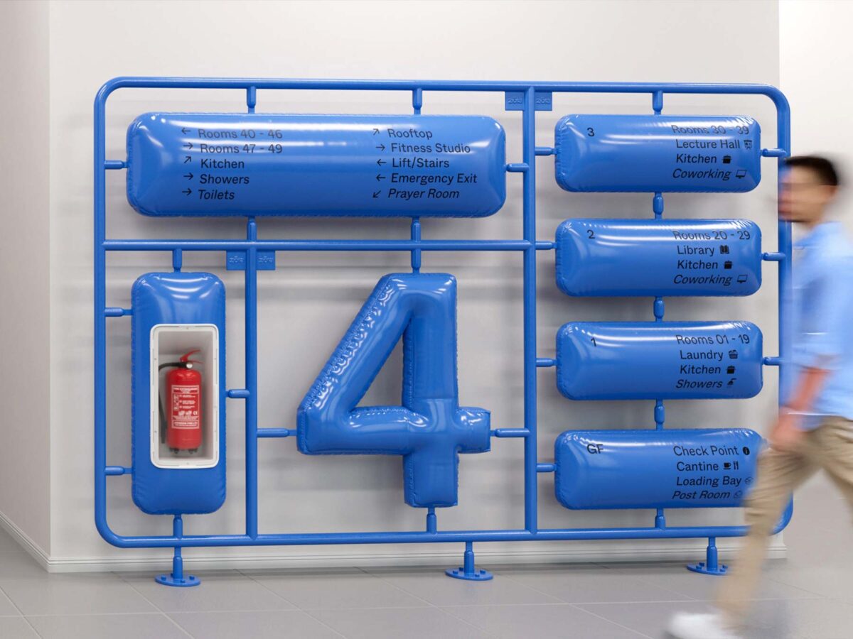 Marlon Tate created the identity of the building specifically for Gen Z